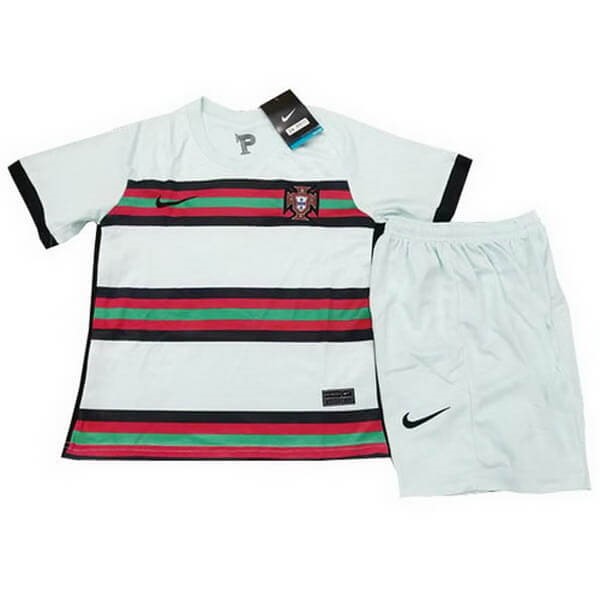 Camiseta Portugal Segunda equipación Niños 2020 Blanco